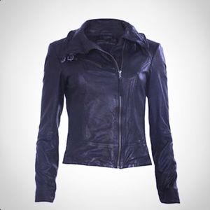 All Saints Brown Leather Jacket